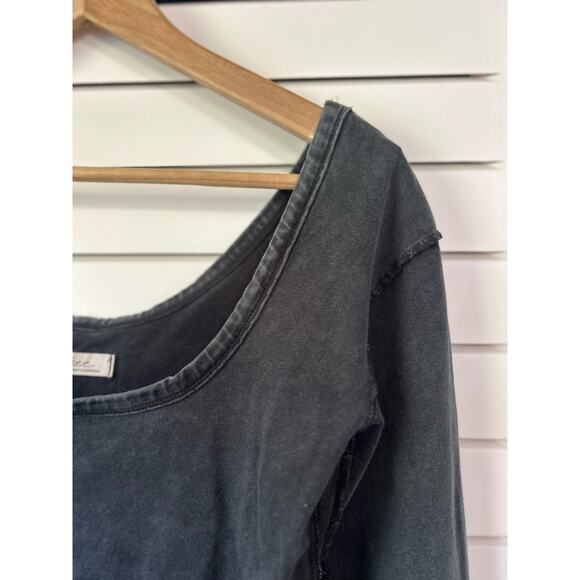 We The Free Hummingbird Scoop Neck Long Sleeve Stretch Cotton Tee Top Size M - Picture 2 of 9